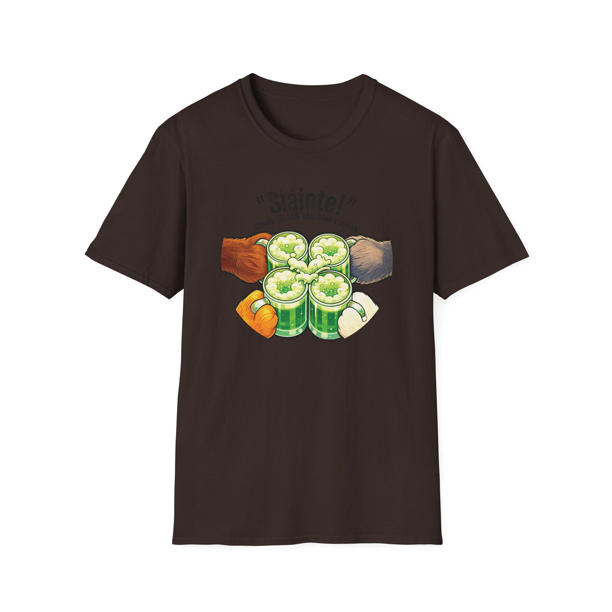 Sláinte St Patrick's Day Shirt - Furry Convention Irish Toast Tee