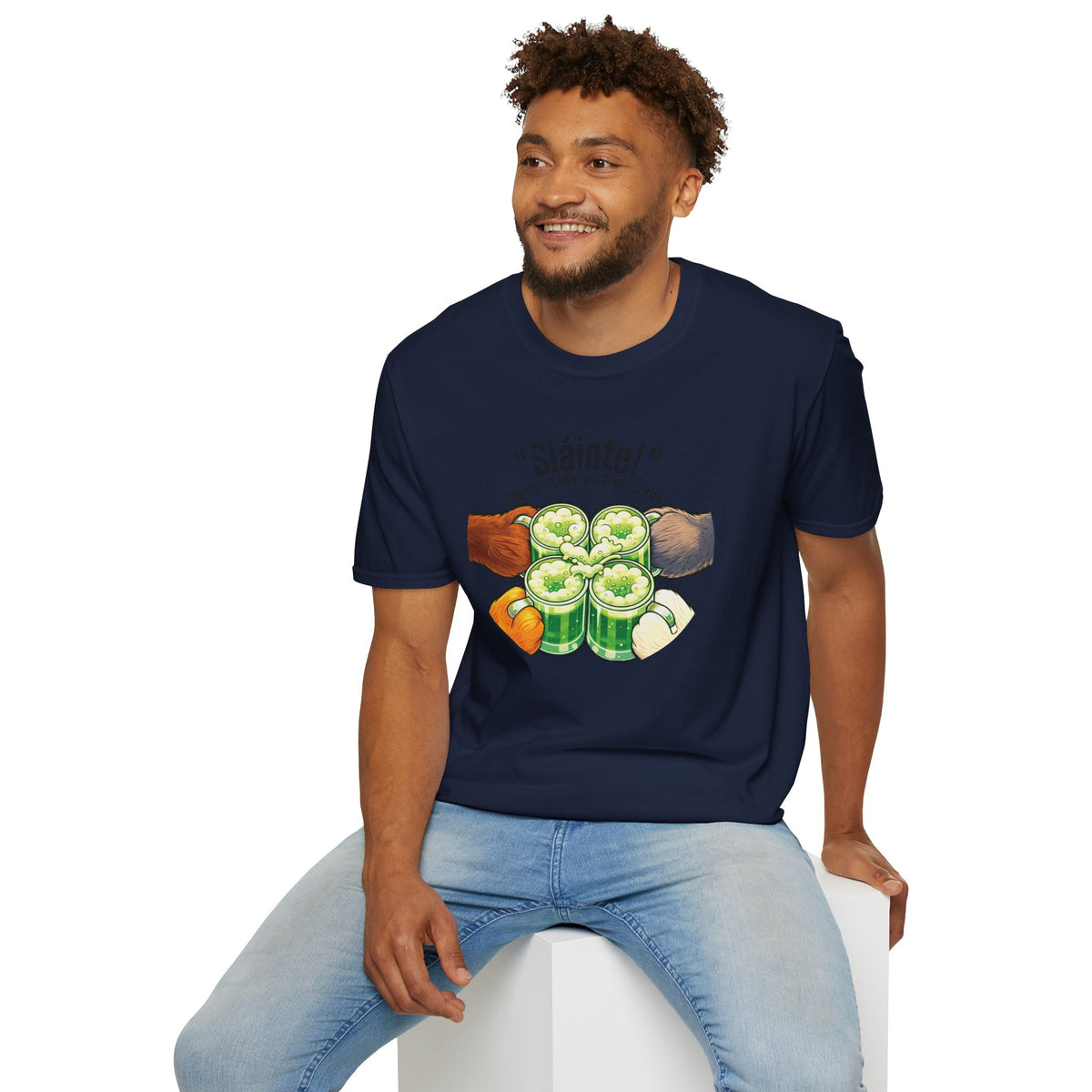 Sláinte St Patrick's Day Shirt - Furry Convention Irish Toast Tee