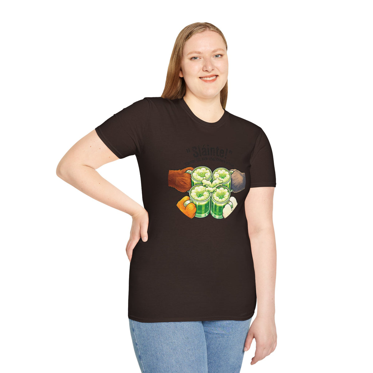Sláinte St Patrick's Day Shirt - Furry Convention Irish Toast Tee