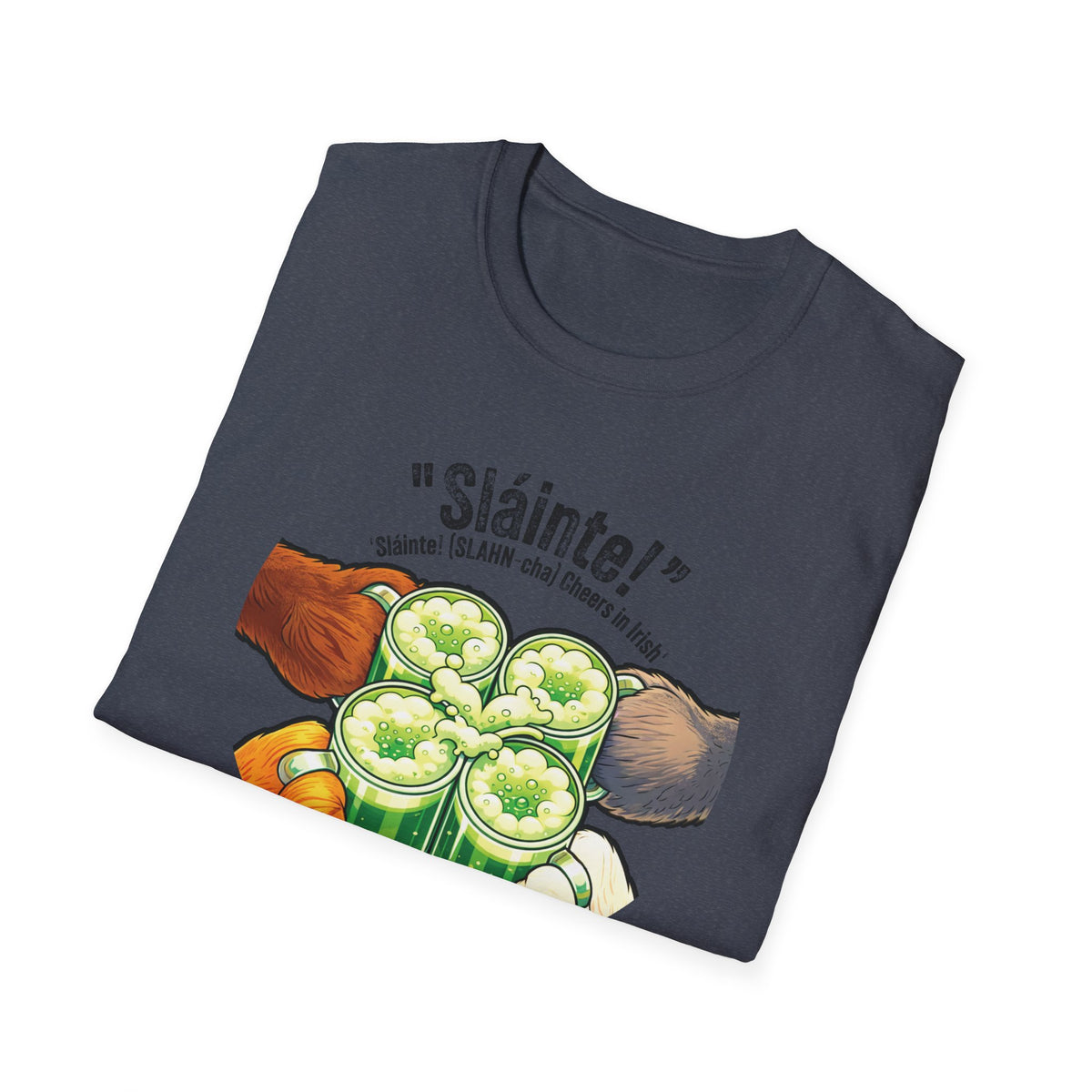 Sláinte St Patrick's Day Shirt - Furry Convention Irish Toast Tee