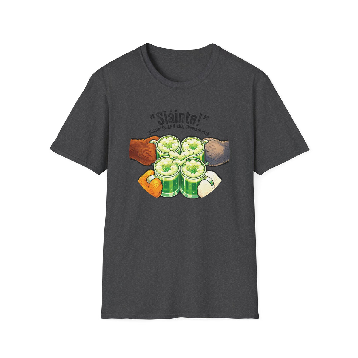 Sláinte St Patrick's Day Shirt - Furry Convention Irish Toast Tee