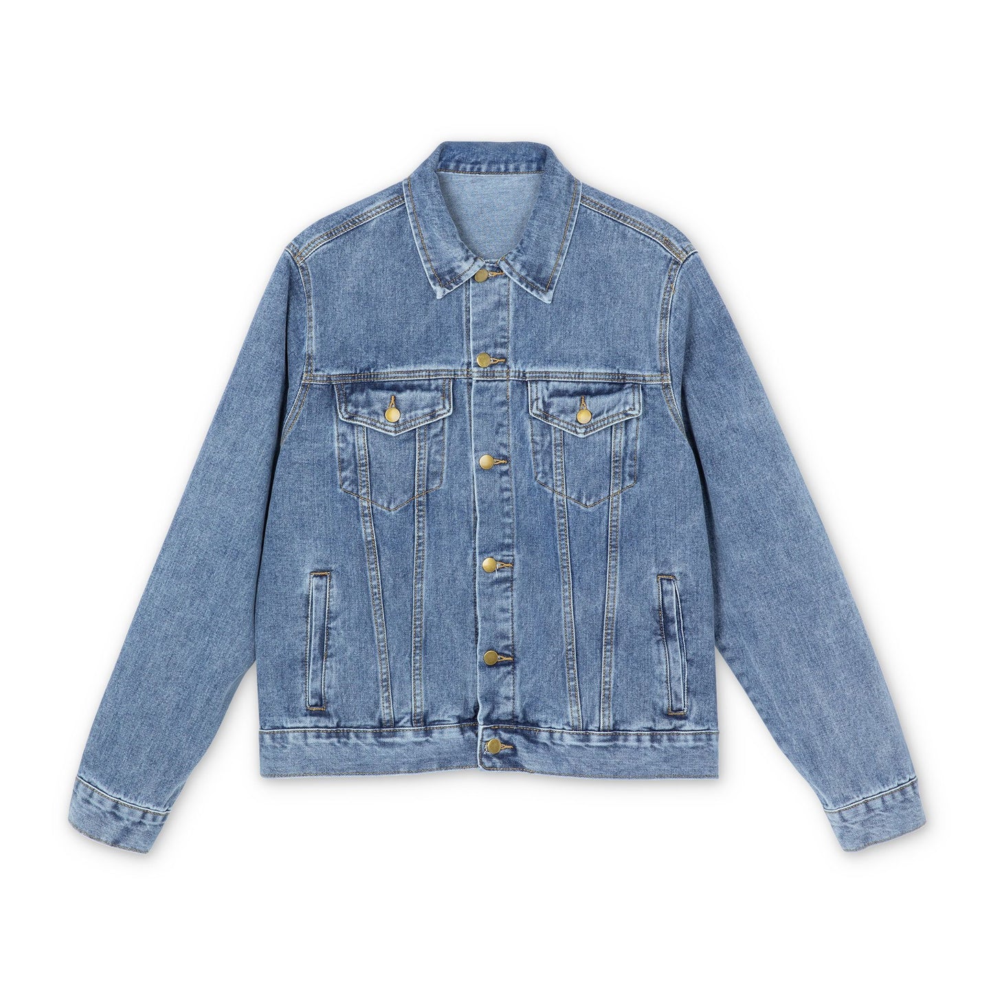 Club-O Men's Denim Jacket | Custom Back Panel Design | Premium Oversized Fit