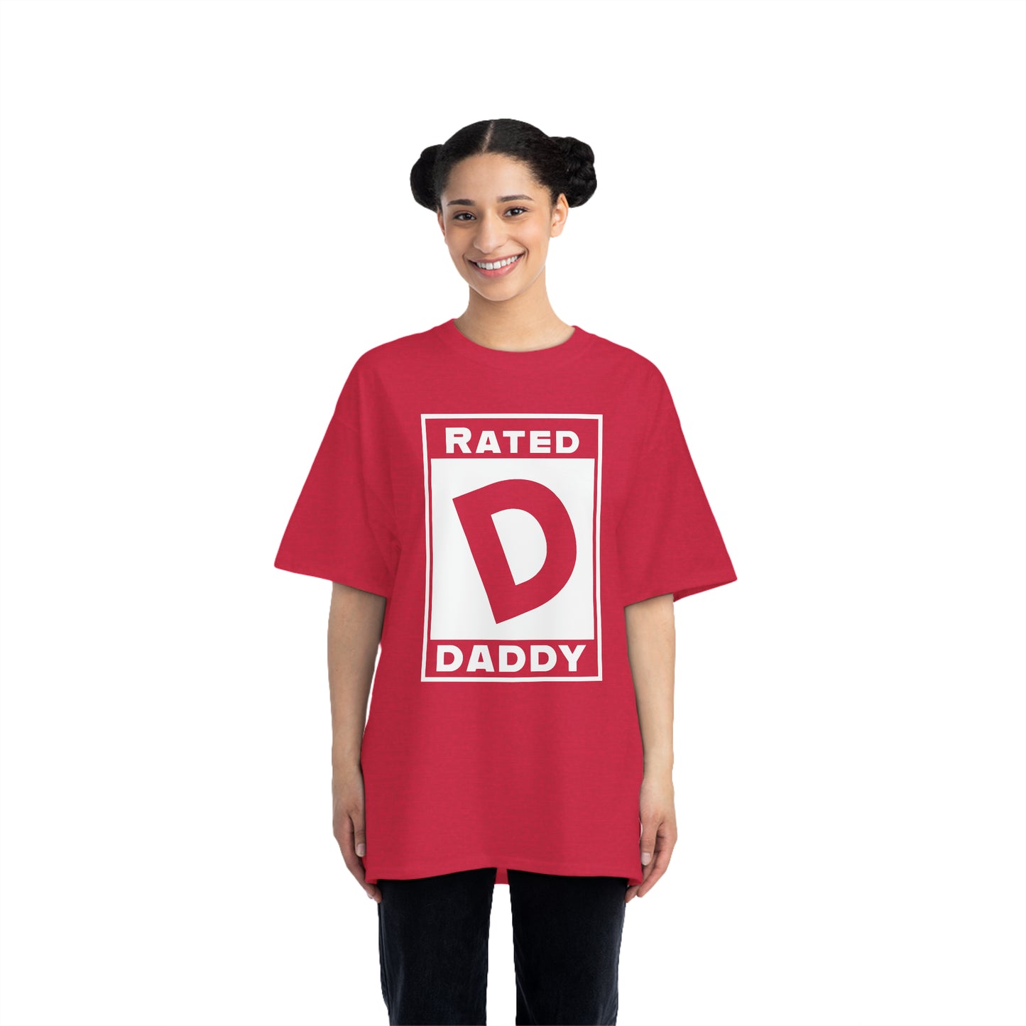 Rated D for Daddy Shirt | Funny Dad Tee | Beefy-T Cotton Shir