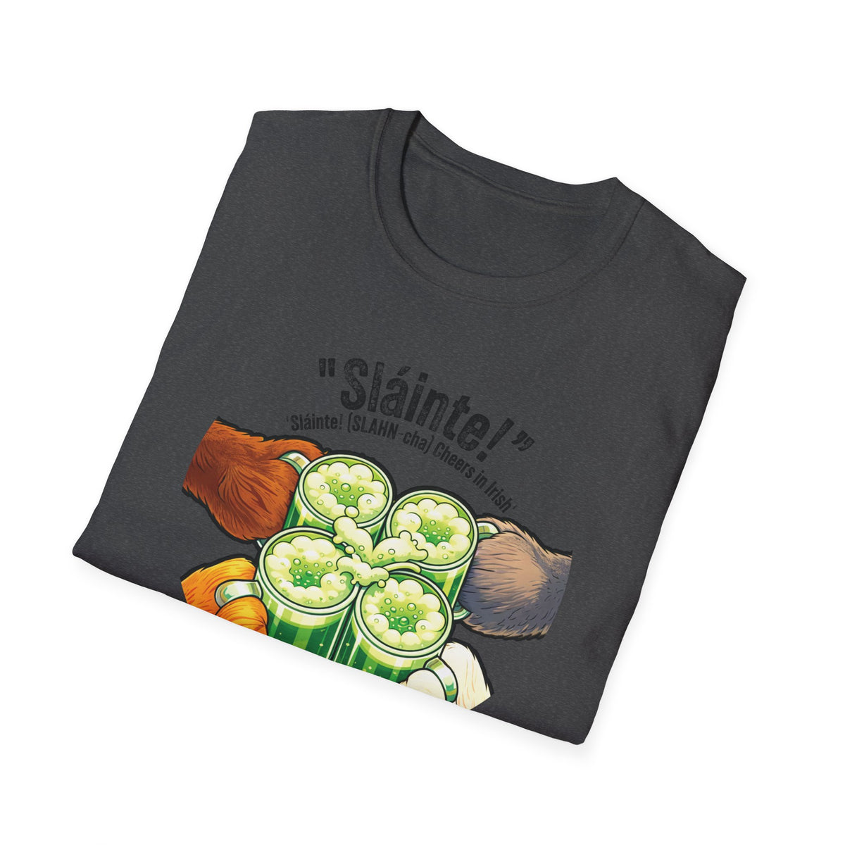 Sláinte St Patrick's Day Shirt - Furry Convention Irish Toast Tee