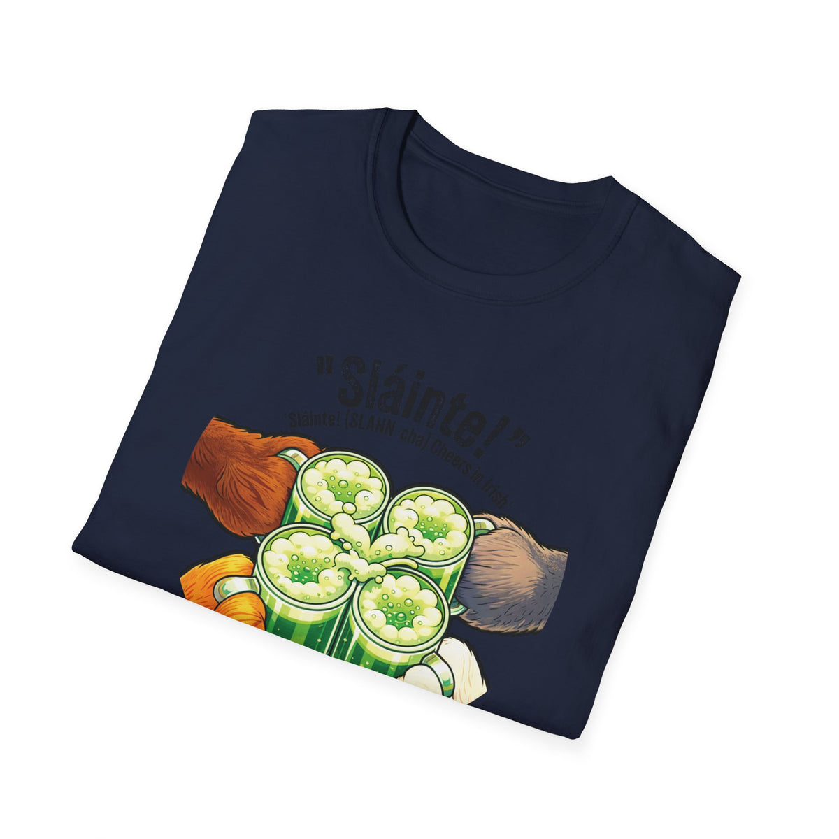 Sláinte St Patrick's Day Shirt - Furry Convention Irish Toast Tee