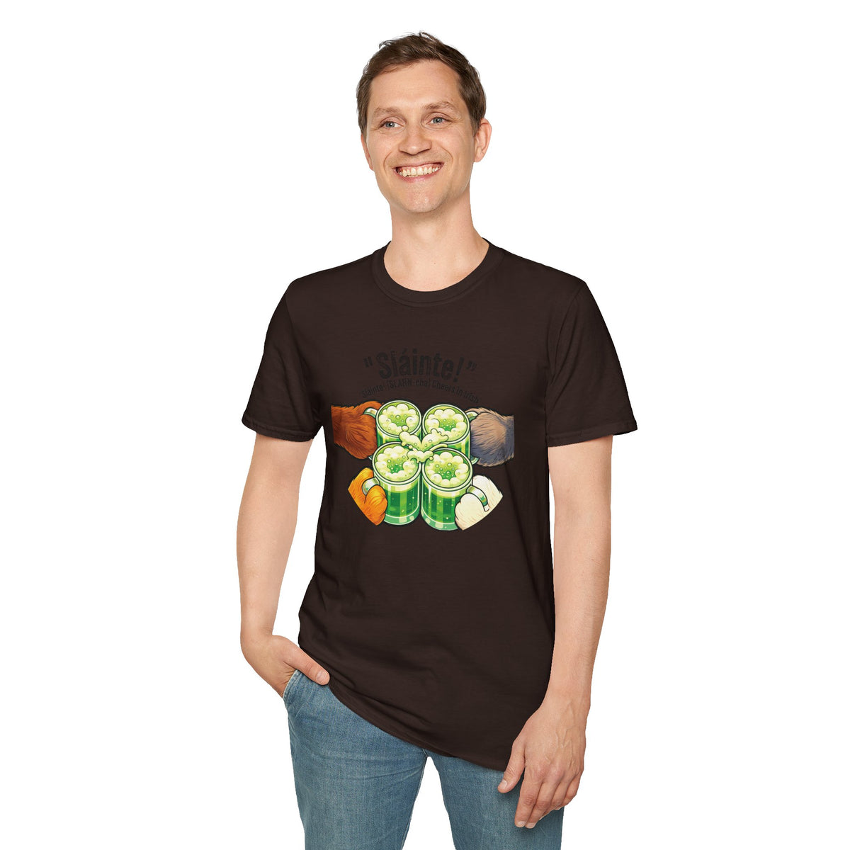 Sláinte St Patrick's Day Shirt - Furry Convention Irish Toast Tee
