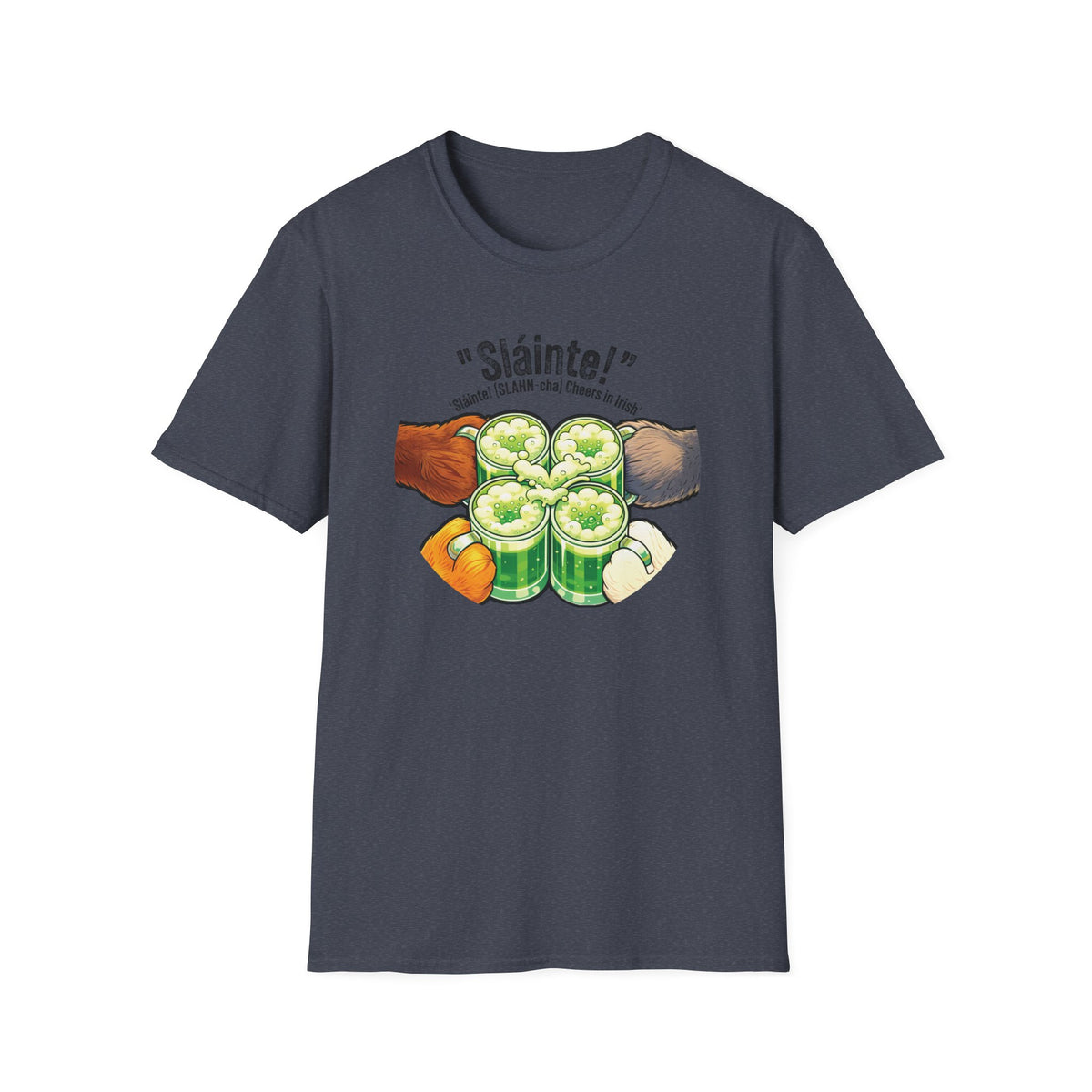 Sláinte St Patrick's Day Shirt - Furry Convention Irish Toast Tee