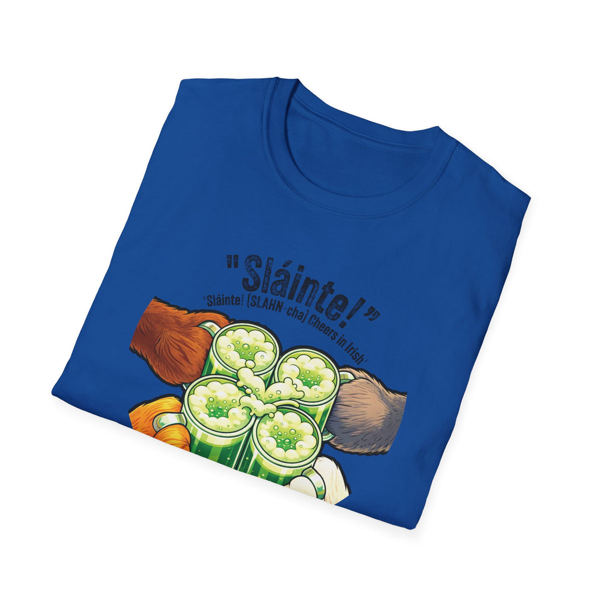 Sláinte St Patrick's Day Shirt - Furry Convention Irish Toast Tee
