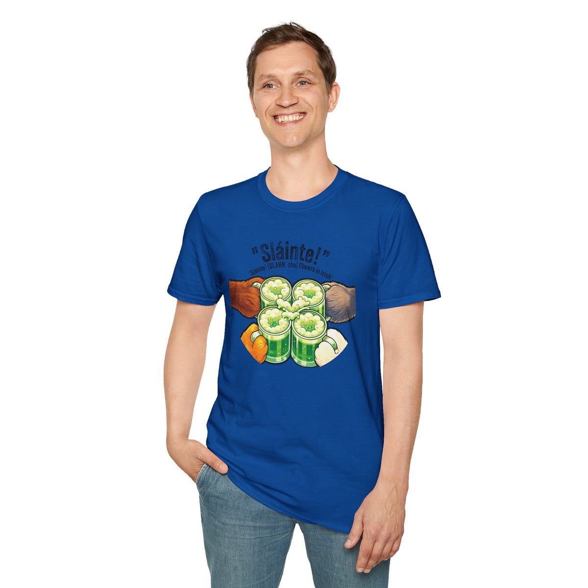 Sláinte St Patrick's Day Shirt - Furry Convention Irish Toast Tee